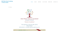 Desktop Screenshot of midwestvocalacademy.com