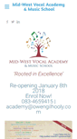 Mobile Screenshot of midwestvocalacademy.com
